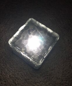 LED Ice Cube Lights,Solar Glass Brick Light,LED Landscape Light Buried Light Square Cube,Frosted Glass Light for Outdoor Path Road Yard Christmas 4 pcs(Cold White) Cold White 21 61lRByllb1L