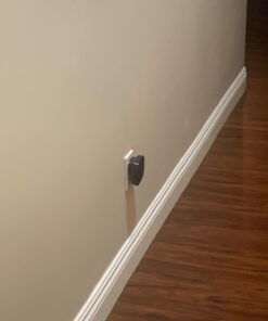 SadoTech Wireless Doorbells for Home, Apartments, Businesses, Classrooms, etc. - 1 Door Bell Ringer & 1 Plug-In Chime Receiver, Battery Operated, Easy-to-Use, Wireless Doorbell w/LED Flash, Black 53 61lTKhIJFKL 1