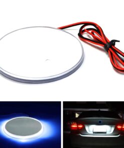 iJDMTOY Compatible With BMW Front Hood or Rear Trunk Lid, Ultra Blue 3.25-Inch 82mm Roundel LED Emblem Background Illumination Lighting Kit 27 61lTUXqKS5S