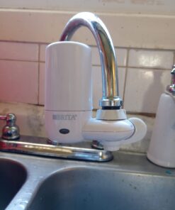 Brita Water Filter for Sink, Complete Faucet Mount Water Filtration System for Tap Water, Reduces 99% of Lead, White Faucet Mount System 47 61lVIvd85GL