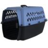 Petmate Pet Porter Fashion Dog Kennel 26", Parisian Blue & Black, for Pets 20-25lbs, Made in USA 26.0"L x 18.6"W x 16.5"H 38 61lVldQ6CVL