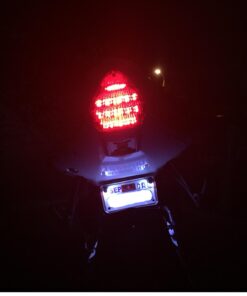 RUPSE 2pcs License Plate Light,12V Waterproof LED Bulb,License Tag Screw Bolt Lamp for Car Motorcycle Truck RV ATV Bike (White) White 45 61lWZy29uL