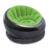 INTEX 68581EP Inflatable Empire Chair: Durable Outdoor Use – 2-PLY Laminate – Velvety Surface – Flocked Construction – Green