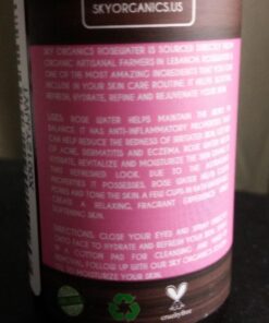 Sky Organics Organic Rosewater Facial Mist for Face, 100% Pure & Steam-Distilled USDA Certified to Hydrate, Balance & Refresh, 4 fl. Oz 50 61lY XiP8L 4