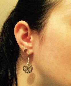 Amazon Collection Sterling Silver Celtic Knot Round Drop Wire Earrings 10 61lZ0JgCC6L