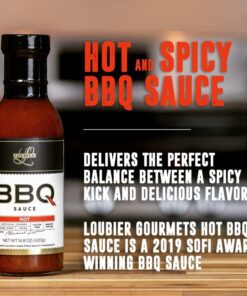 Alternative view of Loubier Gourmet: BBQ Sauce - Natural BBQ Sauce - 14.8 oz - All Natural and Unique Flavors - Delicious Glaze For Any Meat - Gluten Free - Made in the USA Hot BBQ Sauce 2 Pack