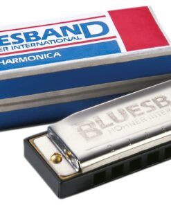 Alternative view of HOHNER Blues Band Harmonica, Key of C, Chrome (1501BX)