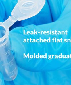 Globe Scientific 111568 Polypropylene Graduated Microcentrifuge Tube with Snap Cap, Round Bottom, Natural, 2mL Capacity, Pack of 1000 9 61lbnvViK1L