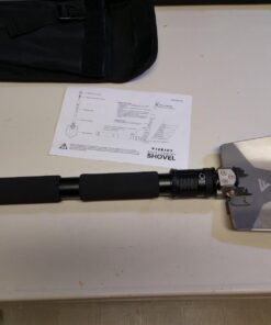 FiveJoy Professional Survival Shovel Multitool - Portable Collapsible Tactical Tool - Entrenching Backpack Equipment for Hiking Camping Car - Gifts for Men Dad Husband (Shovel RS) 26 61lcw6hFr5L