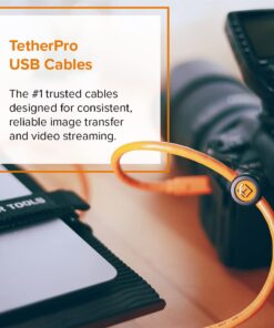 Alternative view of Tether Tools TetherPro USB 3.0 to USB Female Active Extension Cable | for Fast Transfer Between Camera and Computer | High Visibility Orange | 16 Feet (5 m)