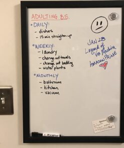 Quartet Magnetic Whiteboard, 17 x 23 inches White Board, Dry Erase Board, Black Frame (MWDW1723M-BK) 39 61lgUs0IZVL