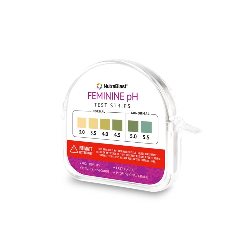 Catalog 5 NutraBlast Feminine pH Test Strips 3.0-5.5 | Monitor Intimate Health | Easy to Use & Accurate Women’s Acidity & Alkalinity Balance pH Level Tester Kit (100 Tests Roll)