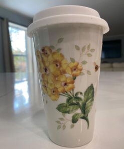 Lenox 837583 Butterfly Meadow Thermal Travel Mug, Multicolor, 1 Count (Pack of 1) 34 61lj6VKqC4L