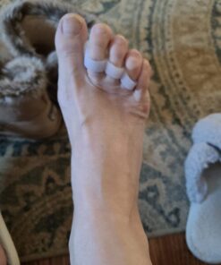 Dr. Frederick's Original Hammer Toe Gels - 4pcs - Hammer Toe Support Crest for Women & Men - Joint Realign - Cushion, Support & Temporary Splint - Crooked, Claw, Diabetic Toe Brace - 3 Loop Design 3 Loops 49 61lknjaiGML