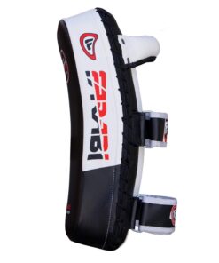 Farabi Sports Muay Thai Pad for Coaching, Training, Kickboxing Curved Kick pad, Thai Pads Strike Shield MMA Muay Thai Pads X 1 Unit Black 13 61llghhdbgL