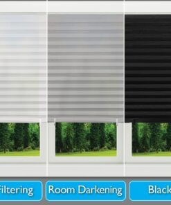 Redi Shade No Tools Original Light Filtering Pleated Paper Shade White, 36 in x 72 in, 6 Pack 36 in x 72 in, 6-pack 32 61lmwsukv3L 1