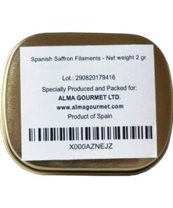 Alma Gourmet Spanish Saffron Tin 2 Gram 7 61lo Yro9pL