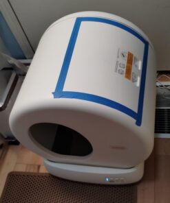 Meowant Self-Cleaning Cat Litter Box, Intelligent Radar Safety Protection Automatic Cat Littler Box for Multiple Cats, Large Capacity/Isolation Odor/APP Control Smart Cat Litter Box with Mat & Liner Gray 39 61loPkLuiwL