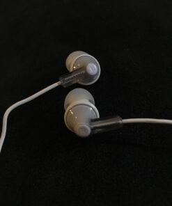 Panasonic ErgoFit Wired Earbuds, In-Ear Headphones with Dynamic Crystal-Clear Sound and Ergonomic Custom-Fit Earpieces (S/M/L), 3.5mm Jack for Phones and Laptops, No Mic - RP-HJE120-S (Silver) Silver 56 61lowtPPL L