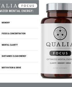 Alternative view of Qualia FOCUS Brain Booster Supplement | Powerful Nootropic Designed to Deliver Sustained Mental Energy, Alertness, Concentration & Memory | With Ginkgo Biloba, L-Theanine (40 Count (Pack of 2)) 40 Count (Pack of 2)