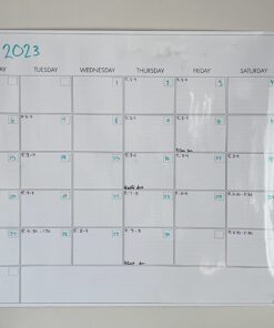 Large Dry Erase Wall Calendar - Not Folded 36” x 48” Undated Erasable Monthly Calendar - Reusable Wall Calendar For Home And Office Planner 25 61lq 9lsJ5L