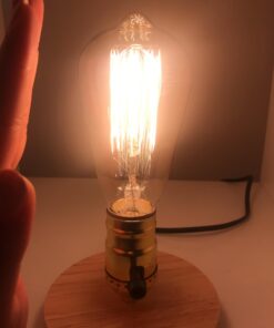 DSYJ for Edison Light Bulbs, Vintage 60 Watt Incandescent Light Bulbs E26 Base Dimmable Decorative Antique Filament Light Bulbs 252 Lumens, Ray Amber Warm 1 Pcs 1 Count (Pack of 1) 35 61lrjhdxcpL
