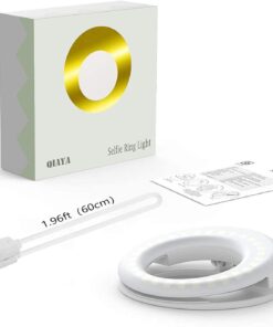 QIAYA Selfie Light Ring Lights LED Circle Light Cell Phone Laptop Camera Photography Video Lighting Clip On Rechargeable 39 61lsKA4yWuL