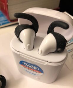 EarBuddyz 2.0 Ear Hooks and Covers Accessories Compatible with Apple AirPods 1 & 2 or EarPods Headphones/Earphones/Earbuds (3 Pairs) (Black) Black 53 61ltzbQRRoL