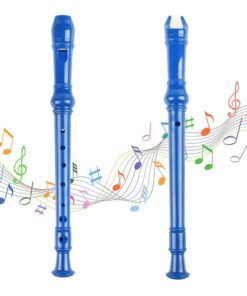 Mr.Power Soprano Recorder German Style C Key 8 Holes Easy Instrument for Beginners School Student Home Entertainment (Blue) Plastic, 3-piece detachable Blue 14 61lubFOqzqS