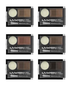 NYX PROFESSIONAL MAKEUP Eyebrow Cake Powder, Black/Gray 01 Black/Gray 5 Piece Set 22 61lvmqBzSdL 1
