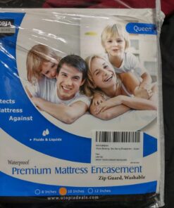 Utopia Bedding Premium Zippered Mattress Encasement (Fits 10 Inches Mattress, Queen) - Waterproof and Bed Bug Proof Mattress Protector - Six-Sided Mattress Cover 10" Deep 44 61lvu99SHL