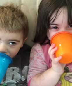 The First Years Take and Toss Spill-Proof Sippy Cup, Assorted, Pack of 6 6 Count (Pack of 1) Cups w/ Spill Proof Lid 47 61lwoPk8bWL