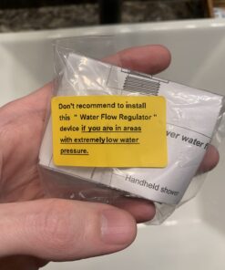 HO2ME High Pressure Handheld Shower Head with Powerful Shower Spray against Low Pressure Water Supply Pipeline, Multi-functions, w/ 79 inch Hose, Bracket, Flow Regulator, Chrome Finish 25 61lxUbZu0YL