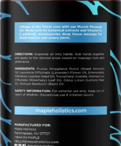 Alternative view of Sore Muscle Massage Oil for Body - Relaxing Massage Oil for Massage Therapy with Lavender and Rosemary Oils for Muscle Relief - Gentle Warming Massage Oil for Sore Muscles for Pro or Home Use (8oz) Herbal Citrus 8 Fl Oz (Pack of 1)