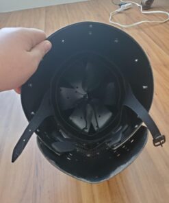 VTC Helmet New Black Barbuta Roman Gladiator Armor Helmet, Adult 72 cm inner circumference 17 61m JuQ8V L