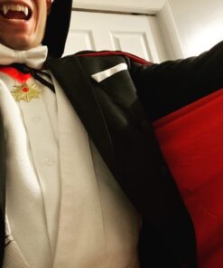 54" Fully Lined Deluxe Vampire Cape - Halloween Costume Black Cape 16 61m2LBHUDL