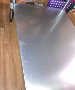 WATERJOY 48" x 30" Stainless Steel Table for Prep & Work Commercial Heavy Duty Kitchen Table with Adjustable Shelf and Wheels Installable(Without Wheel) 48" x 30" Without Wheel 35 61m4MwQ2z1L 3