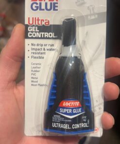 Loctite Super Glue Ultra Gel Control, Clear Superglue for Plastic, Wood, Metal, Crafts, & Repair, Cyanoacrylate Adhesive Instant Glue, Quick Dry - 0.14 fl oz Bottle, Pack of 1 33 61m5R7dIHiL