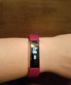 IQShield Screen Protector Compatible with Fitbit Alta HR (2017,Alta 2016,Ace 2018)(6-Pack) Anti-Bubble Clear TPU Film 1.38 INCH 44 61m5u63EAsL