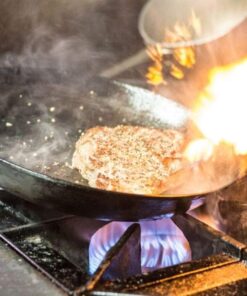 Matfer Bourgeat, Gray 0 Black Steel Round Frying Pan, 10 1/4-Inch 30 61m7NG3XrjL