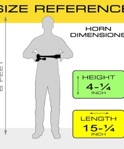 Vixen Horns Train Horn Kit for Trucks/Car/Semi. Complete Onboard System- 200psi Air Compressor, 2.5 Gallon Tank, 3 Trumpets. Super Loud dB. Fits Vehicles like Pickup/Jeep/RV/SUV 12v VXO8325/3118B 13 61m84GdPSJL 1