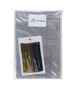 300 Pcs 3" x11" Cellophane Treat Bags Clear Flat Cello Treat Bags 1.4mil thickness with 6 Mix Colors Twist Ties Good for Bakery Cookies Christmas Halloween Wedding Party Decorative Gift 3x11 Inch (Pack of 300) 11 61m9yn3Vi3L 1