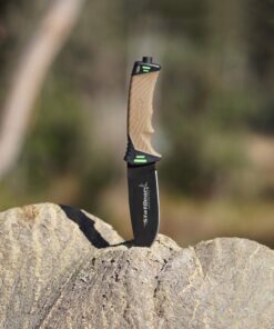 StatGear Surviv-All Fixed-Blade Bowie Knife with Sheath, Firestarter, Sharpener & Cord Cutter for Hunting Camping Outdoors Hiking EDC 20 61mBoBYqM6L 1