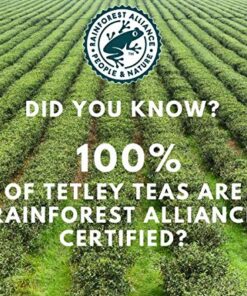 Tetley British Blend Premium Decaf Black Tea, Decaffeinated Tea, 40 Tea Bags (Pack of 6), Rainforest Alliance Certified 16 61mG7U2Co4L