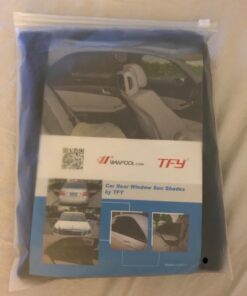 TFY Universal Car Side Window Sun Shade - Protects Your Kids from Sun Burn - Double Layer Design - Maximum Protection - Fit Most of Vehicle - 2 Pieces (Regular Contoured Window) Regular Contoured Window 44 61mHid0uXDL
