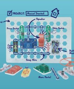 Snap Circuits Jr. SC-100 Electronics Exploration Kit, Over 100 Projects, Full Color Project Manual, 28 Parts, STEM Educational Toy for Kids 8 + Standard Packaging 37 61mJ0tbVxGL