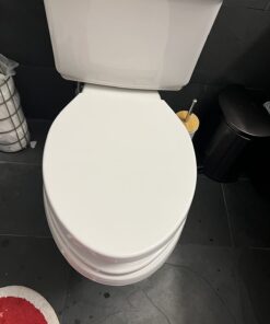 Delta Faucet Morgan Elongated Slow-Close White Toilet Seat with Non-Slip Seat Bumpers, White 811903-WH Slow Close 36 61mMfHDRzEL