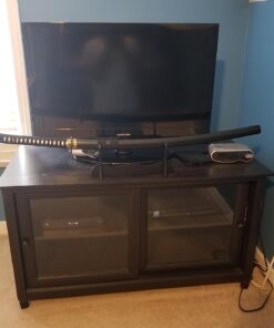 Vulcan Gear Classic Handmade Sharp Japanese Katana Samurai Sword with Scabbard and Single Sword Wood Stand - Choose You Handle (Tsuba) Style Orchid Tsuba 28 61mN1d9SKHL