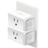 Kasa Smart Plug HS103P2, Smart Home Wi-Fi Outlet Works with Alexa, Echo, Google Home & IFTTT, No Hub Required, Remote Control,15 Amp,UL Certified, 2-Pack White 66 61mNHFdgj3L