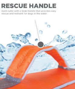 Outward Hound Granby Splash Orange Dog Life Jacket, Small Granby (Flotation) Small (Chest Girth: 16"-20") 32 61mONfPm4uL